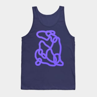 Henri Matisse blue nude line art print Tank Top